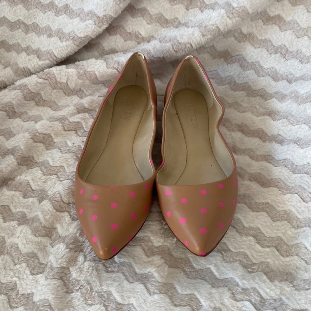 J.Crew Polka Dot Flats Size 8